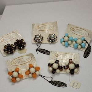 Vintage D'orlan Clip On Earrings